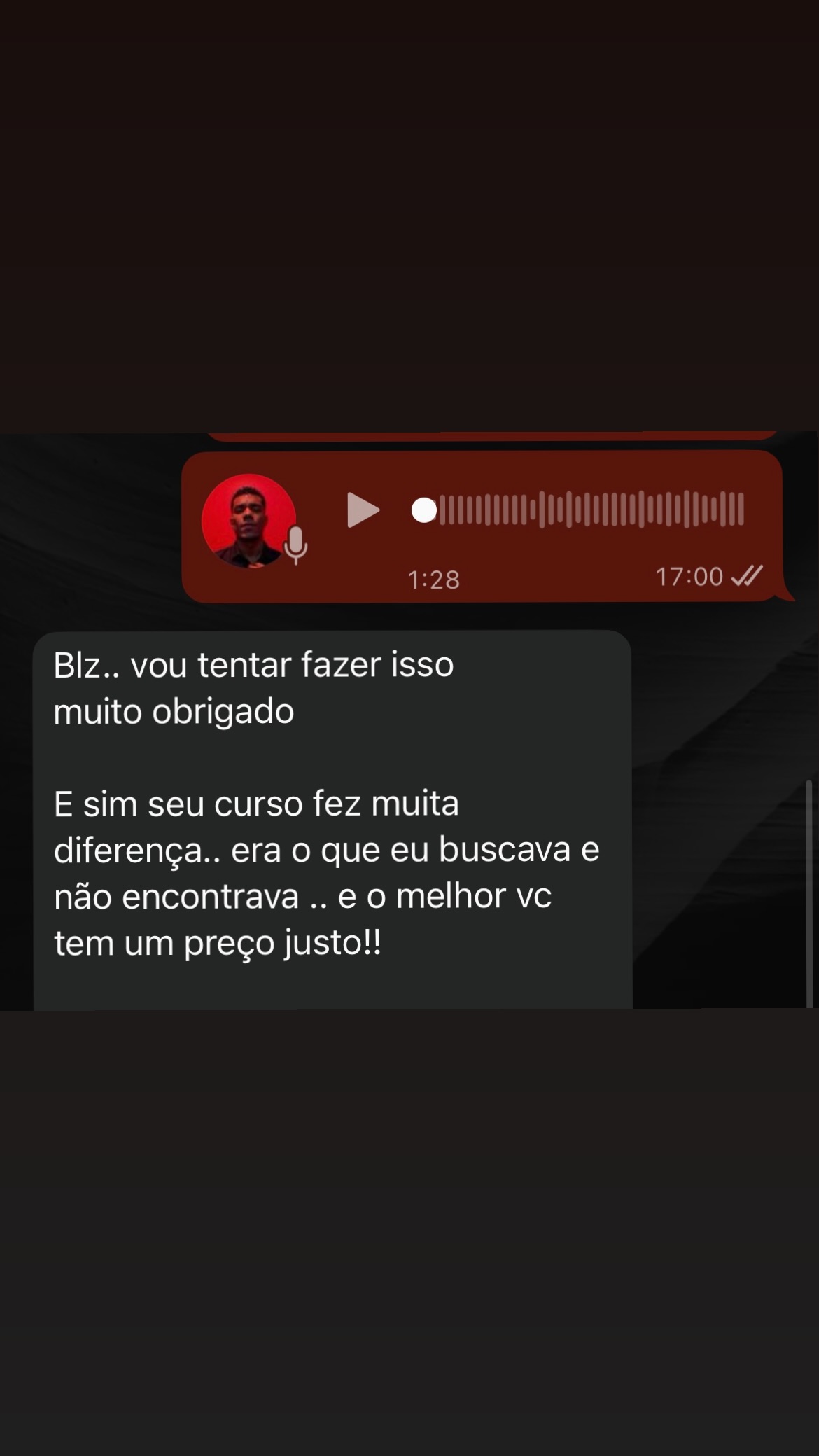 Feedback de aluno 6